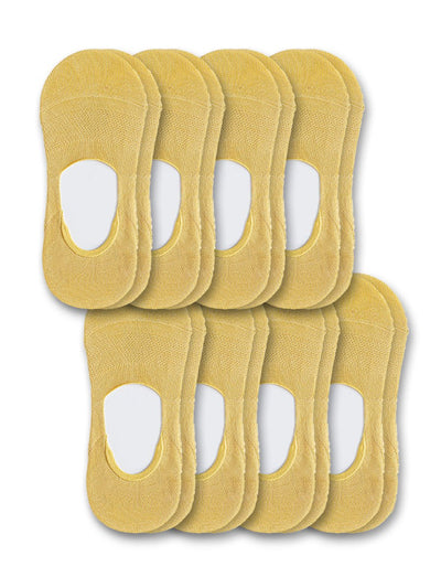 8 Pairs-No Show Socks Organic Cotton Non Slip, 9 Colors