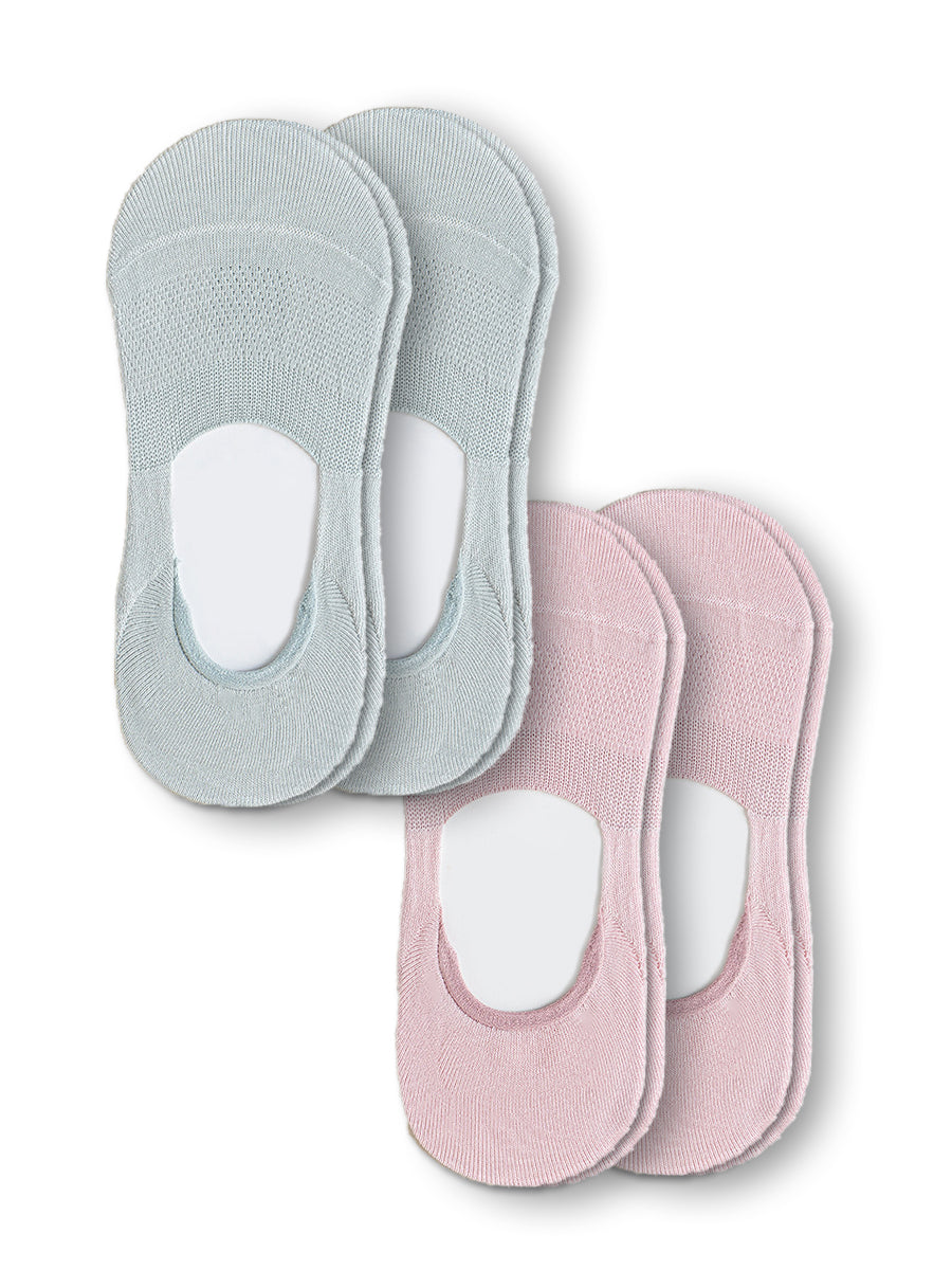 Bundle-4 Pairs (Buy 3 Get 1 Free)-No Show Socks Organic Cotton Non Slip, 9 Colors, Women and Men