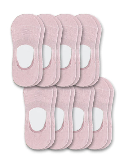 8 Pairs-No Show Socks Organic Cotton Non Slip, 9 Colors