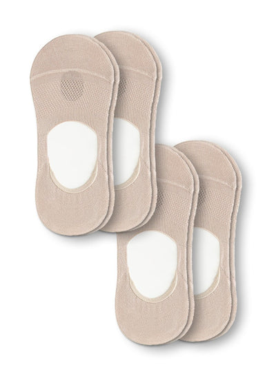 4 Pairs-No Show Socks Organic Cotton Non Slip, 9 Colors