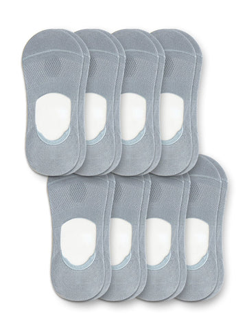 8 Pairs-No Show Socks Organic Cotton Non Slip, 9 Colors
