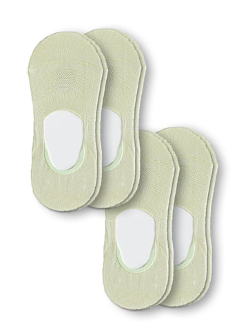 4 Pairs-No Show Socks Organic Cotton Non Slip, 9 Colors