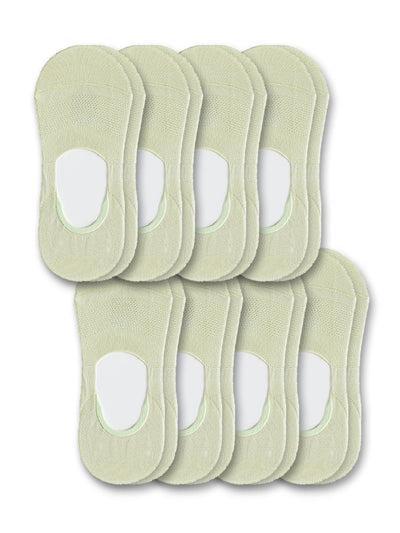 8 Pairs-No Show Socks Organic Cotton Non Slip, 9 Colors, women and men