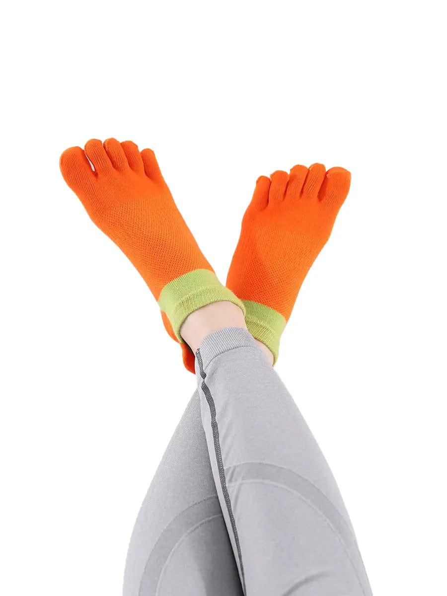 10 pack-Women's Cotton Low Cut Five Finger Toe Socks