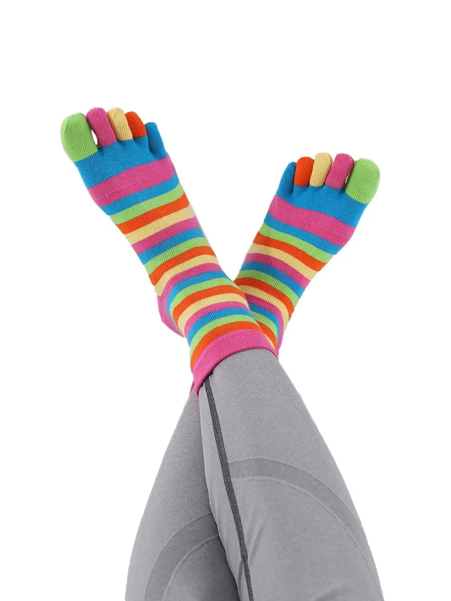 Premium-"6 pairs"-Women's Five -toe Socks Organic Cotton