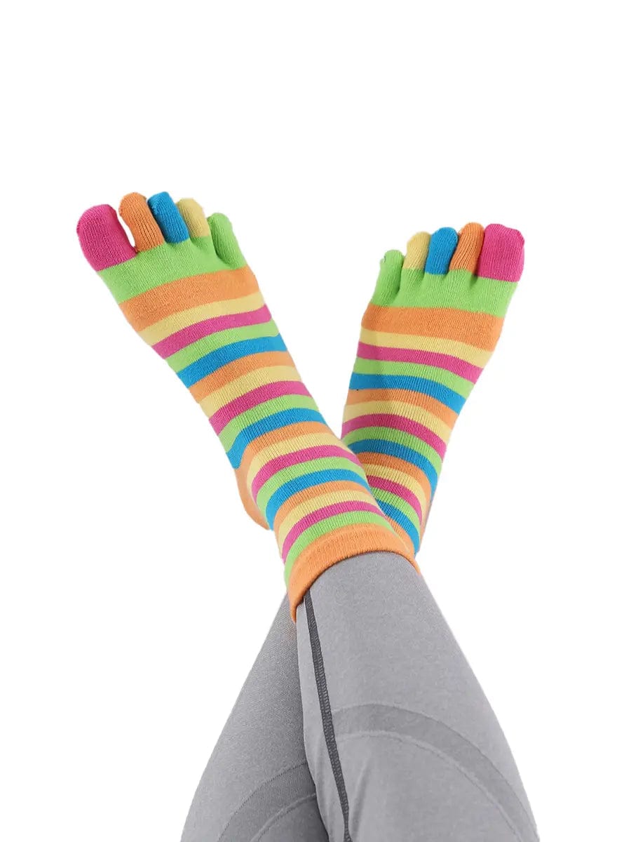 Premium-"6 pairs"-Women's Five -toe Socks Organic Cotton