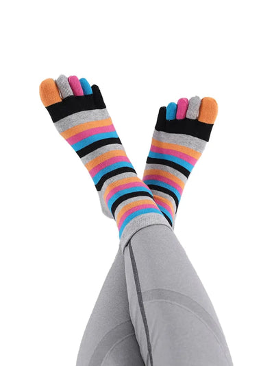 Premium-"6 pairs"-Women's Five -toe Socks Organic Cotton