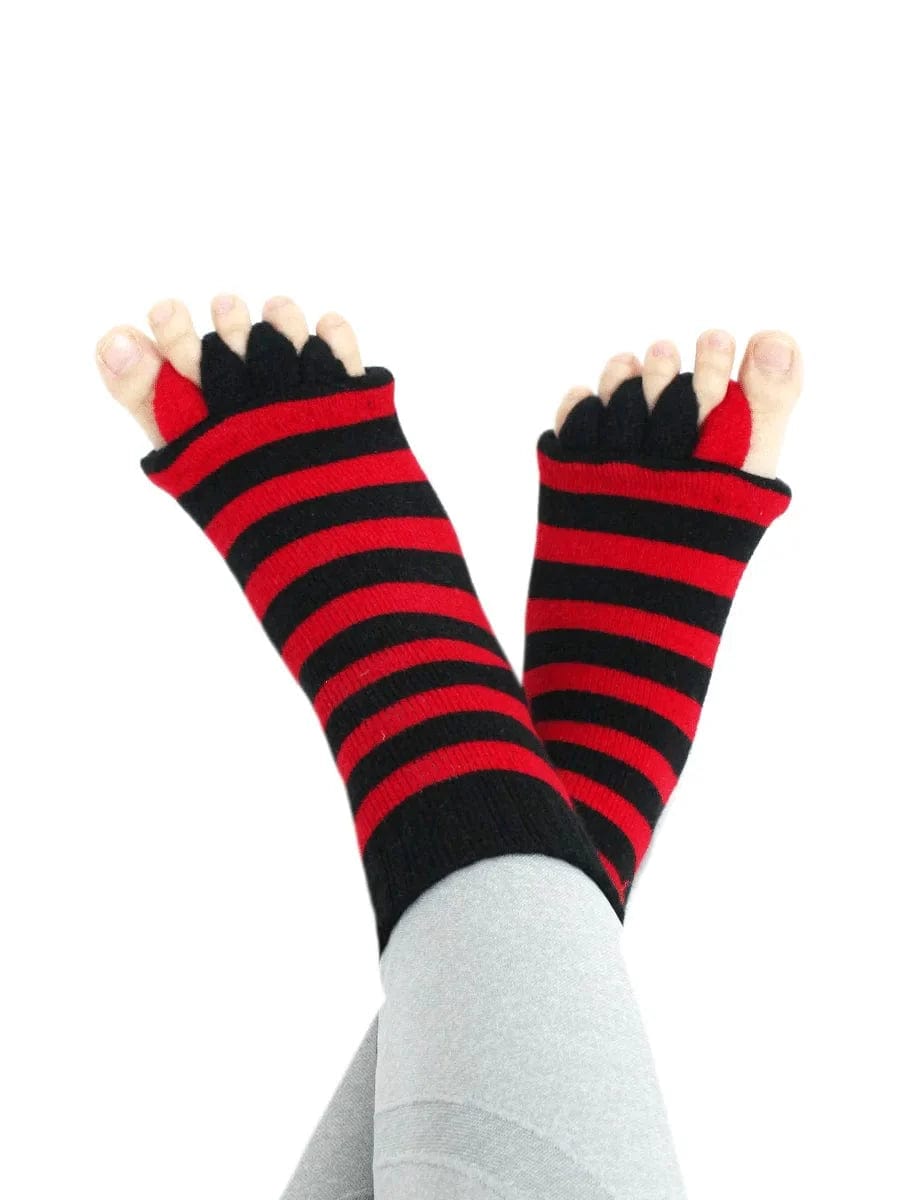 5 Pack- Unisex Foot Alignment Toe Separators Socks(Women US size: 6-11; Men US size: 7-11.5)