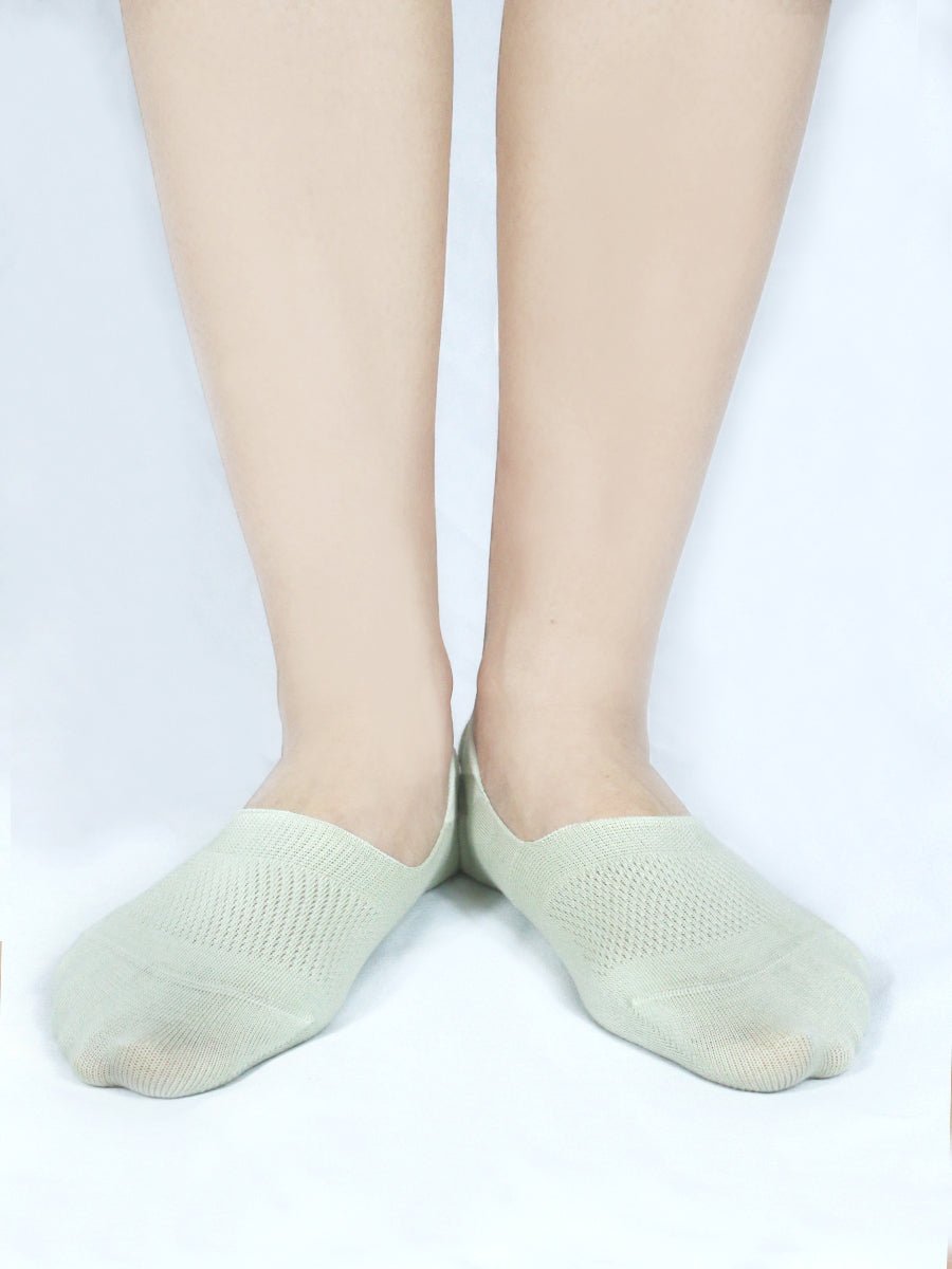 Bundle-4 Pairs (Buy 3 Get 1 Free)-No Show Socks Organic Cotton Non Slip, 9 Colors, Women and Men