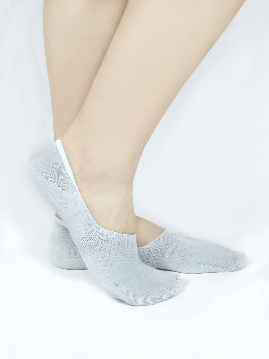 1 Pair-No Show Socks Organic Cotton Non Slip, 9 Colors