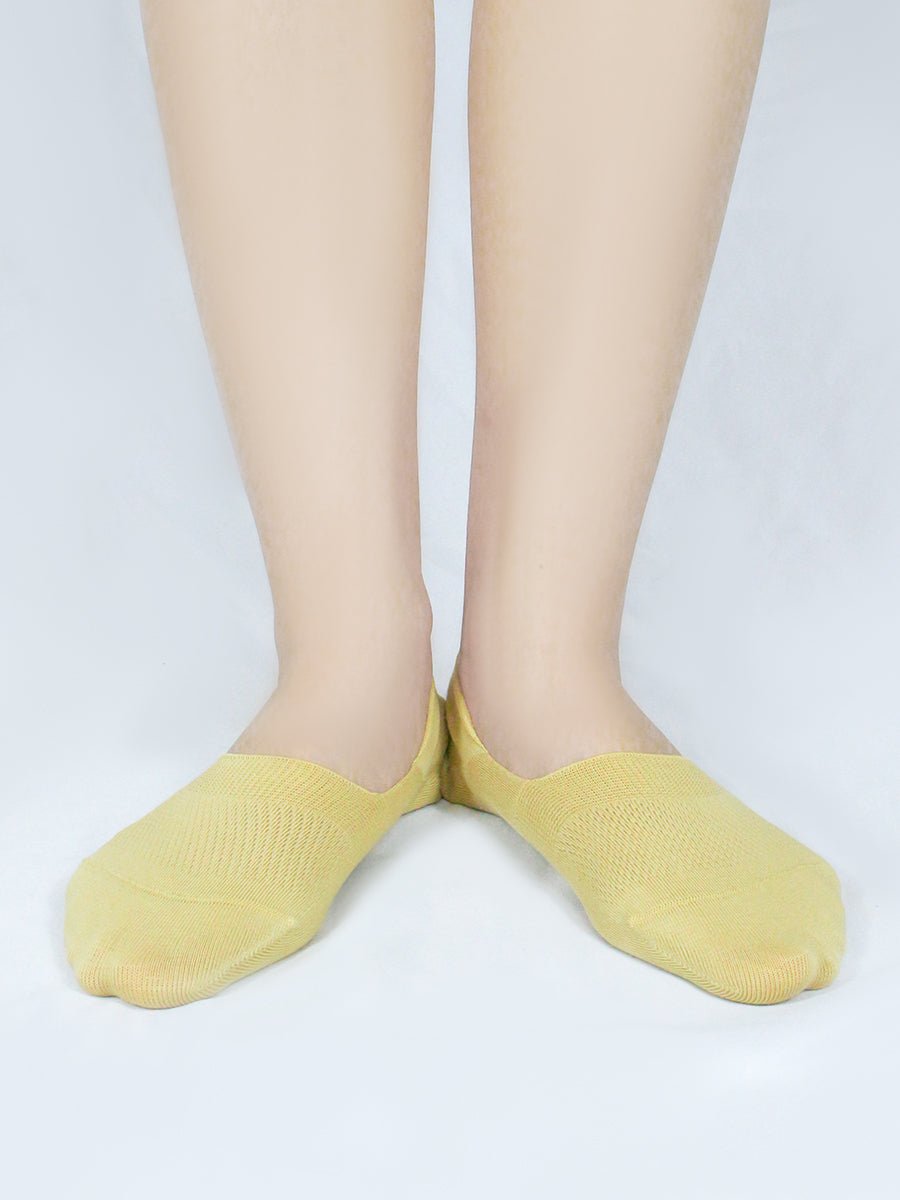 4 Pairs-No Show Socks Organic Cotton Non Slip, 9 Colors