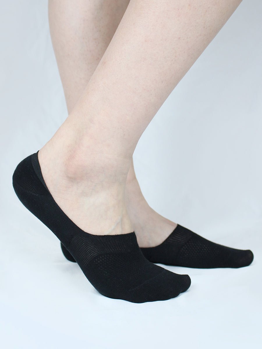 Bundle-4 Pairs (Buy 3 Get 1 Free)-No Show Socks Organic Cotton Non Slip, 9 Colors, Women and Men