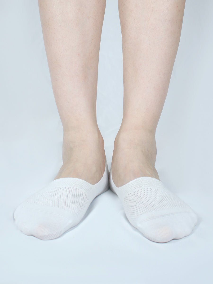 4 Pairs-No Show Socks Organic Cotton Non Slip, 9 Colors