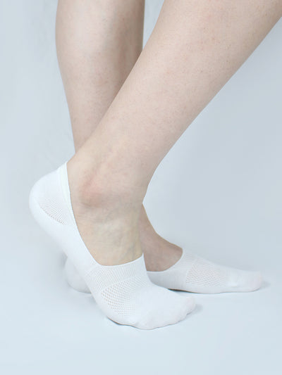 4 Pairs-No Show Socks Organic Cotton Non Slip, 9 Colors